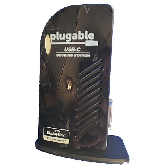 Genuine Plugable UD-ULTC4 USB-C 4K Triple Display Docking Station No Power Chord - Picture 1 of 3